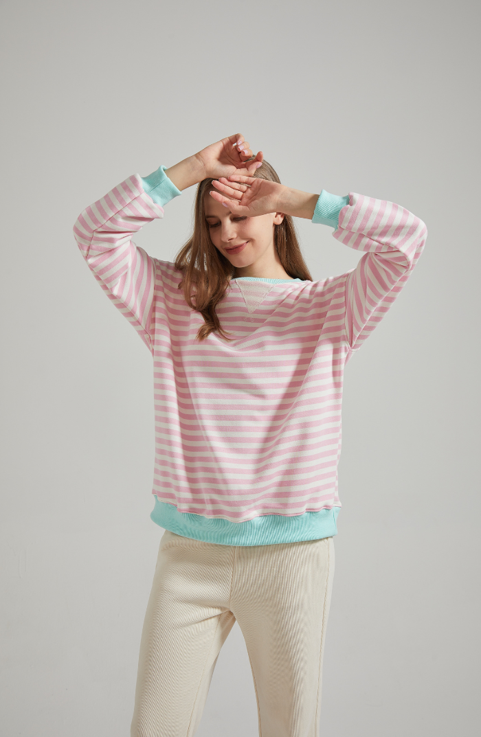 Lena™ | Oversized stribet sweater - Freya Kobenhavn