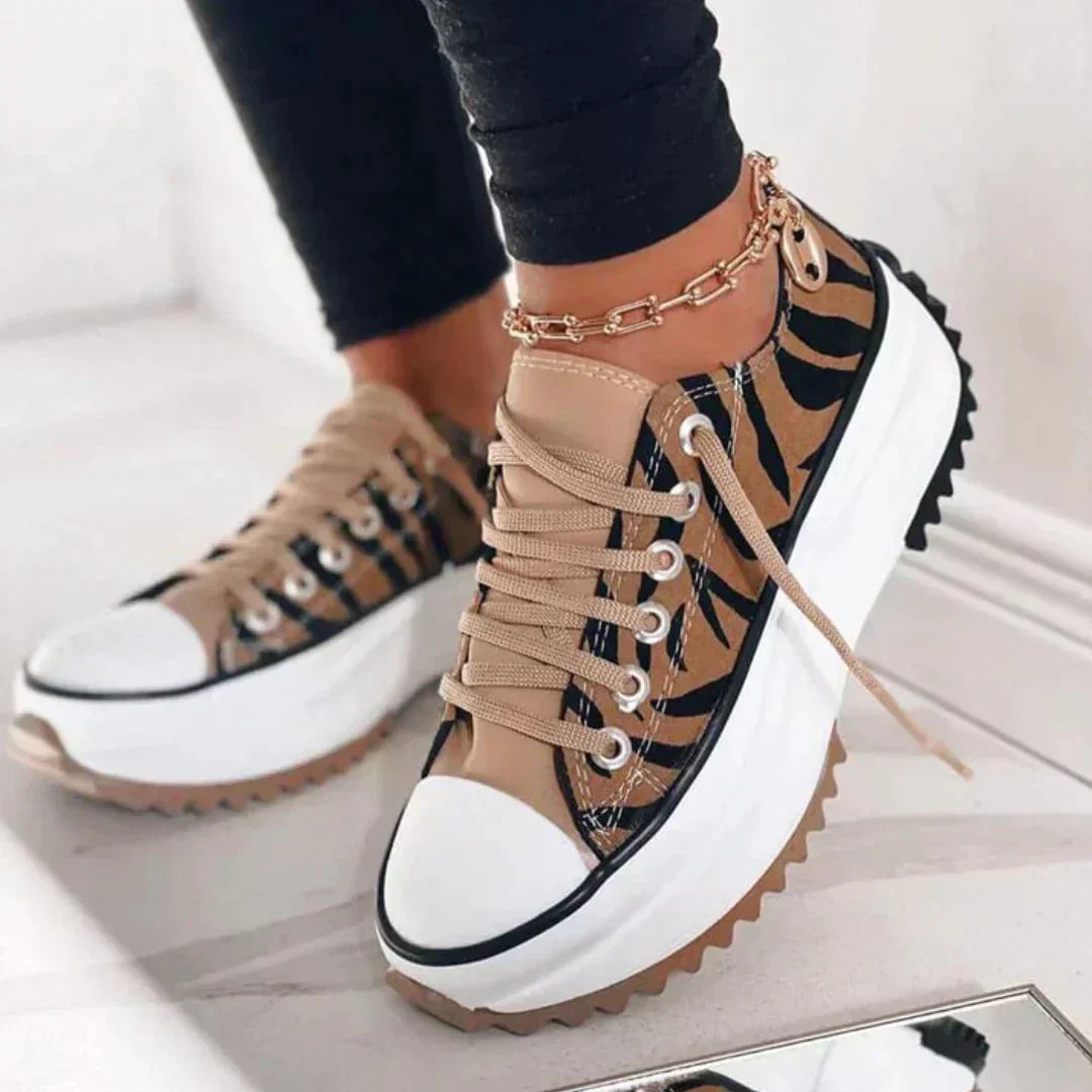 Christa | Dame Snørebånd Platform Casual Sneakers - Freya Kobenhavn