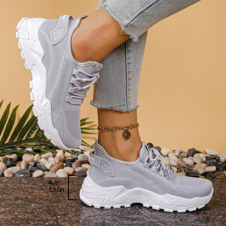 Charlotte | Dame Chunky Strik Løbe Sneakers - Freya Kobenhavn