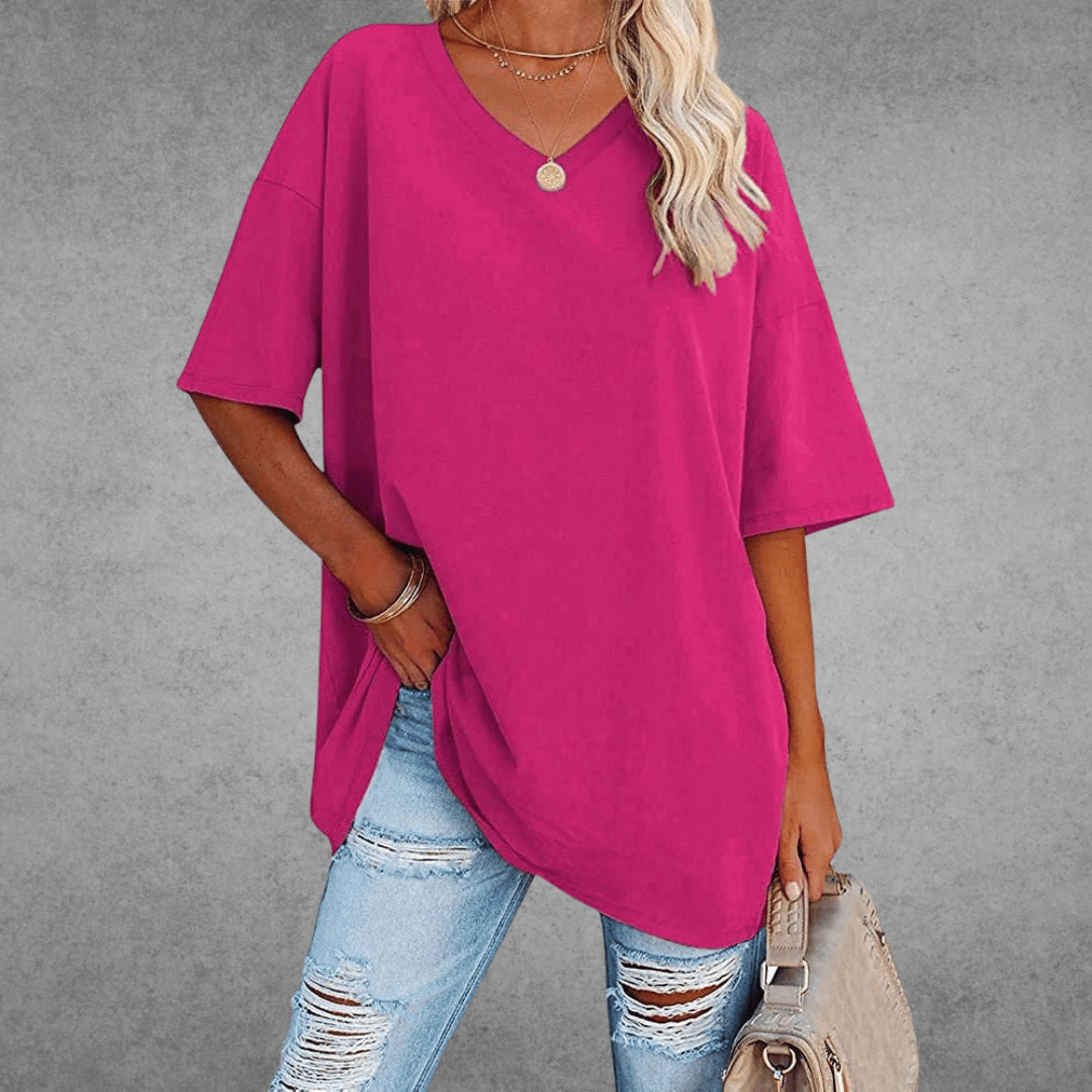 Nikita | Stilfuld Oversized V-Neck T-shirt - Freya Kobenhavn