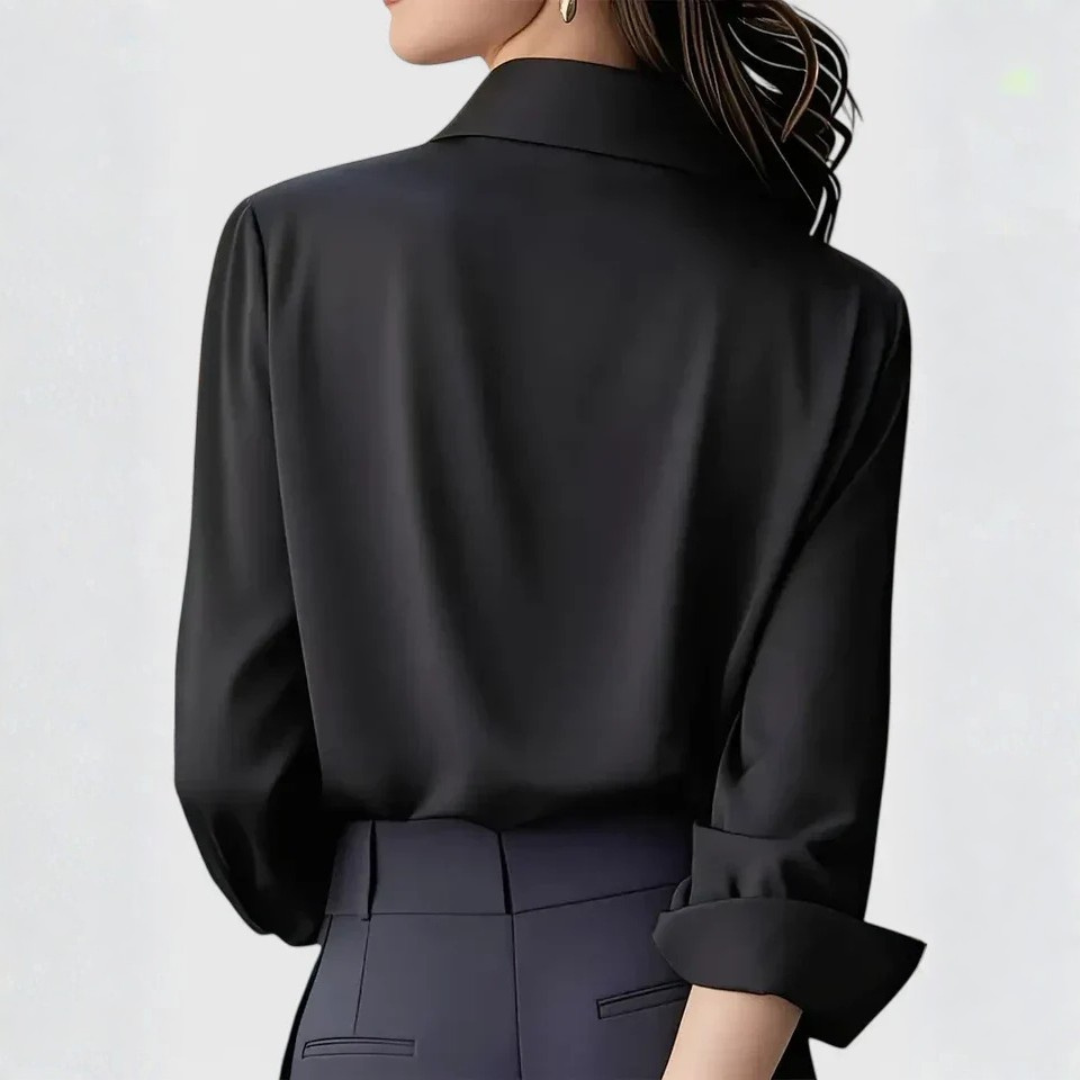 Britta | Dame Elegant Button Up Bluse - Freya Kobenhavn