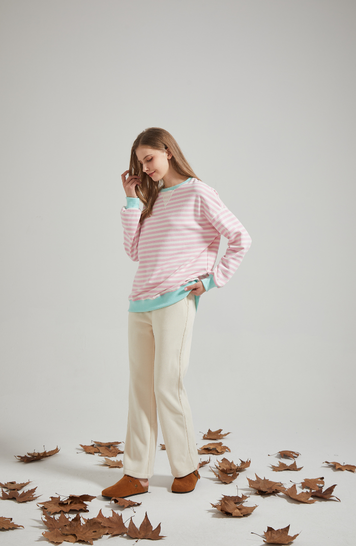 Lena™ | Oversized stribet sweater - Freya Kobenhavn