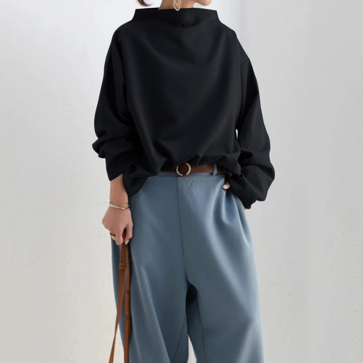 Clara | Dame Oversized Højhalset Sweater - Freya Kobenhavn