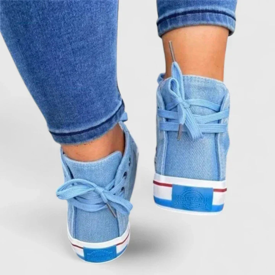 Serina | Dame High Top Sneakers Med Snøre - Freya Kobenhavn