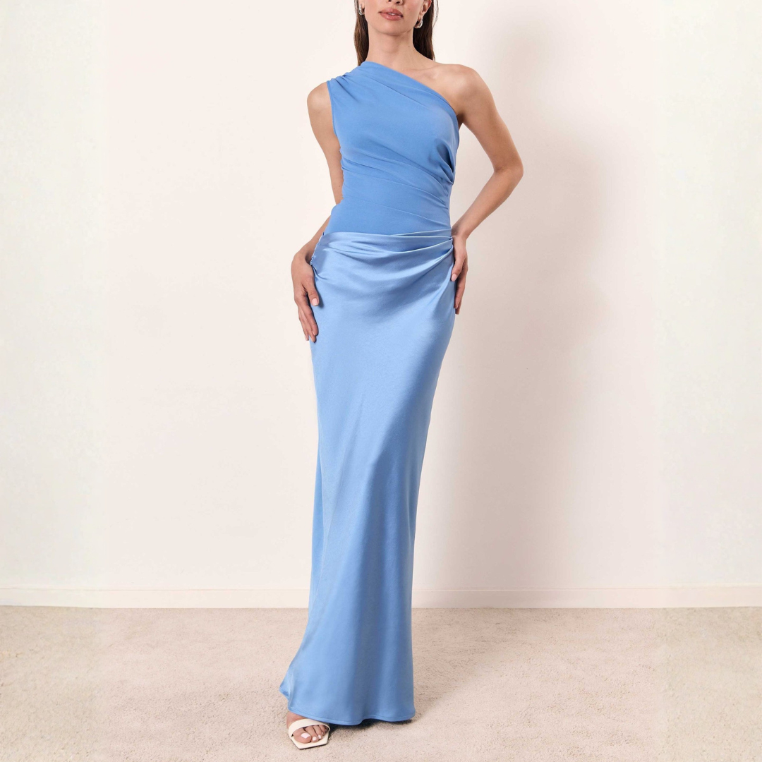 Mathilde | Dame One Shoulder Maxi Festkjole - Freya Kobenhavn