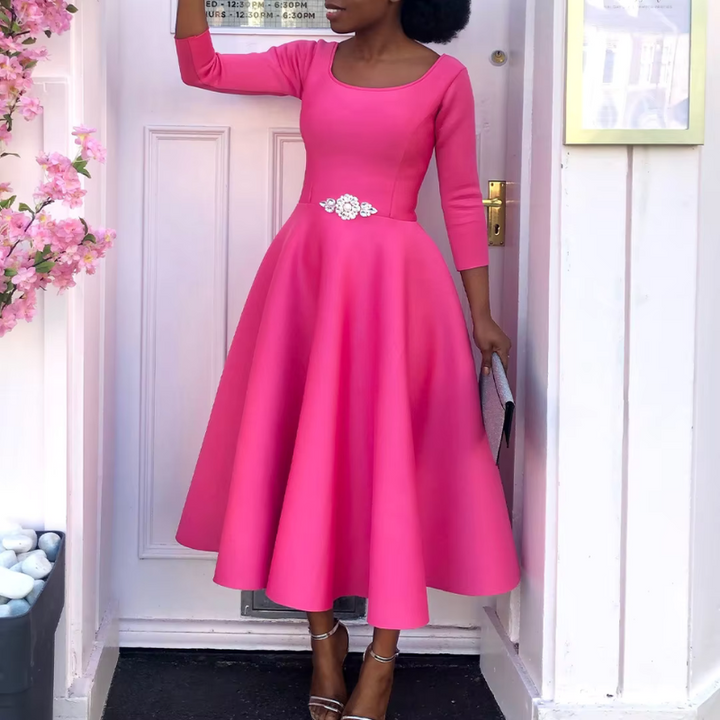 Monika | Elegant Kvinders A-formet Kjole til Fester - Freya Kobenhavn