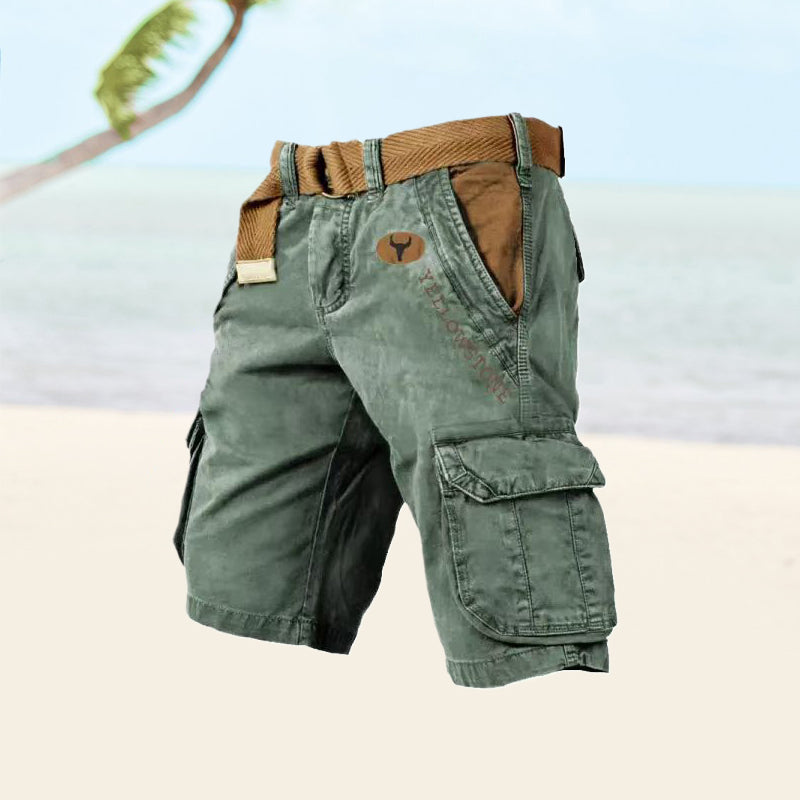 Thage | Yellowstone Cargo Shorts til Mænd - Freya Kobenhavn