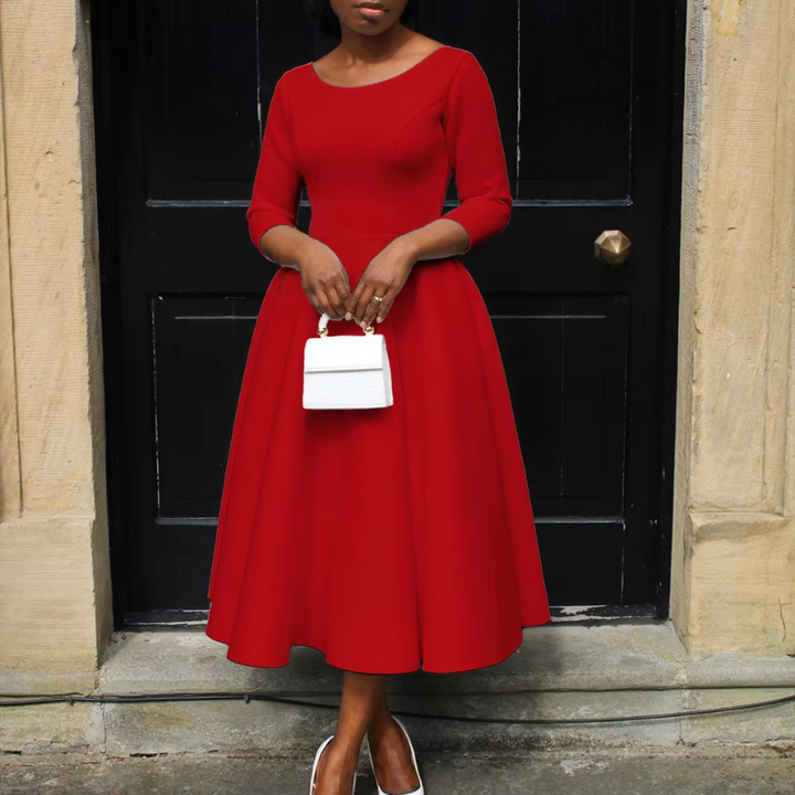 Monika | Elegant Kvinders A-formet Kjole til Fester - Freya Kobenhavn