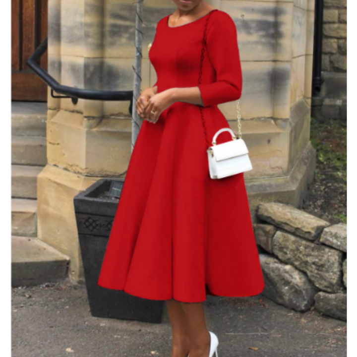 Monika | Elegant Kvinders A-formet Kjole til Fester - Freya Kobenhavn