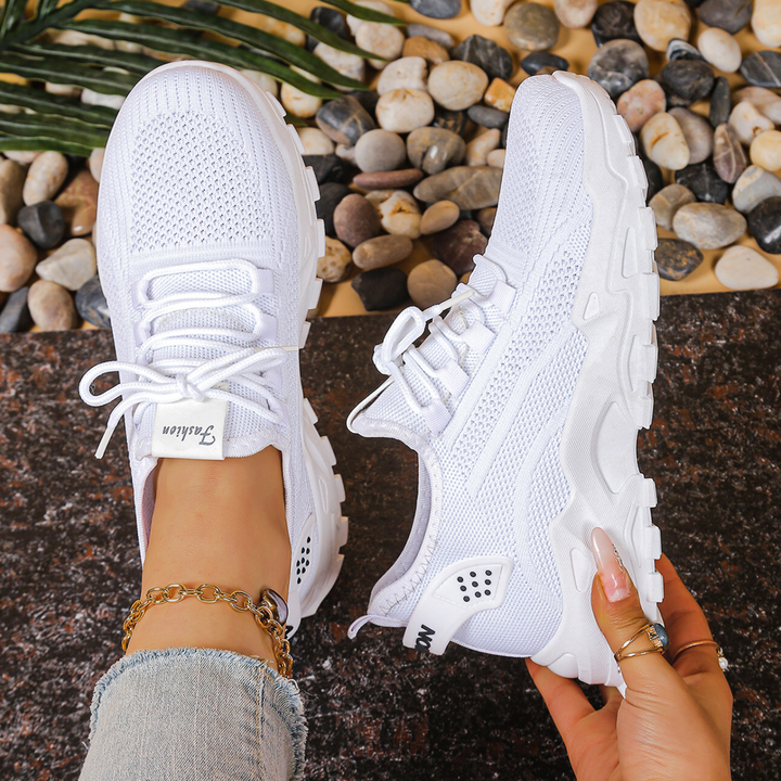 Charlotte | Dame Chunky Strik Løbe Sneakers - Freya Kobenhavn