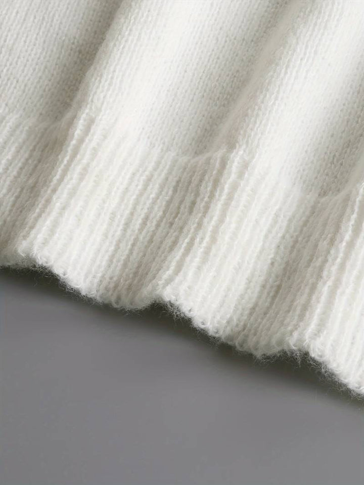 Jenny | Flæse Sweater med Dekorative Knapper til Damer - Freya Kobenhavn