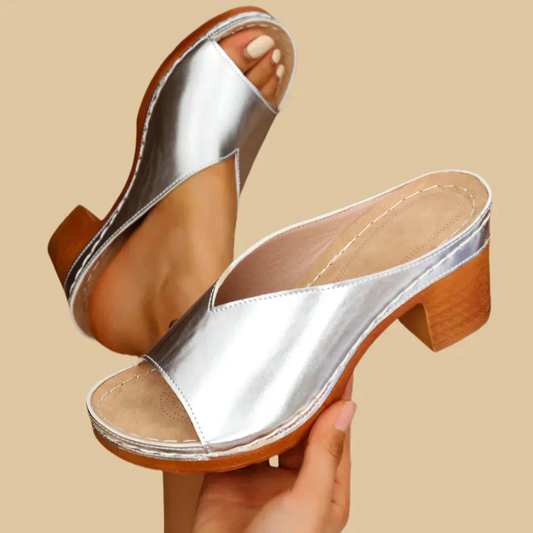 Lisa™ | Orthopedic Sandals with Thick Heels - Freya Kobenhavn