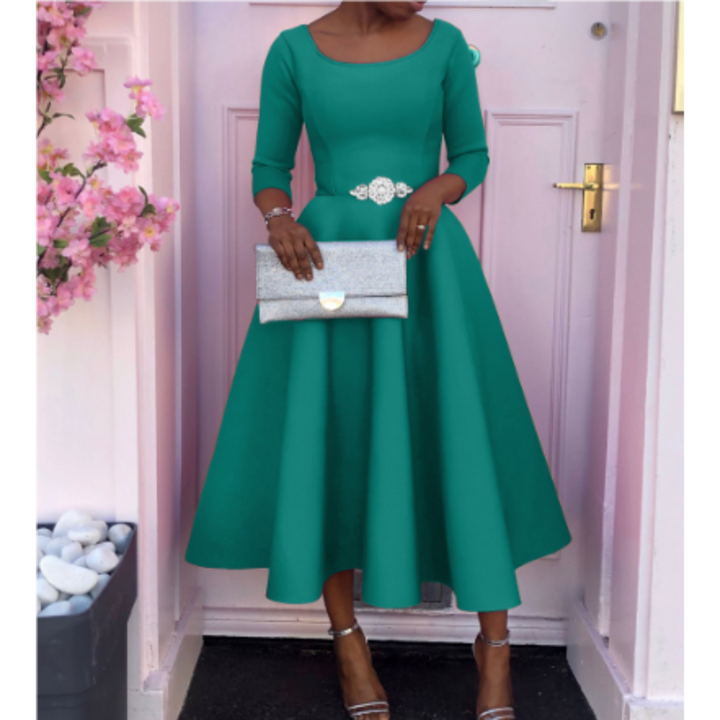 Monika | Elegant Kvinders A-formet Kjole til Fester - Freya Kobenhavn