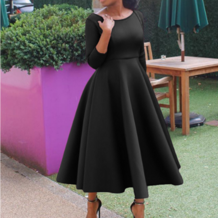 Monika | Elegant Kvinders A-formet Kjole til Fester - Freya Kobenhavn