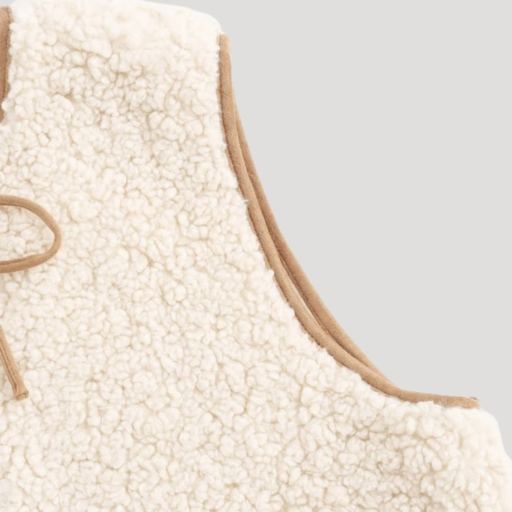 Henriette | Dame Forårs Vest med Bindebånd foran