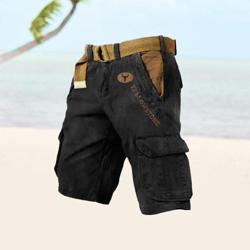 Thage | Yellowstone Cargo Shorts til Mænd - Freya Kobenhavn
