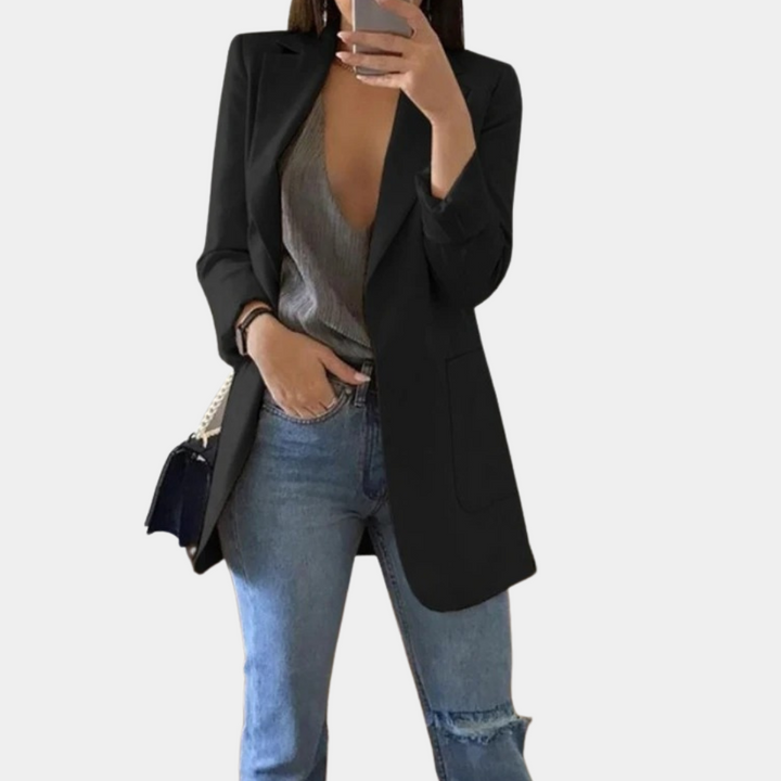 Jacoba | Stilfuld Casual Sort Blazer - Freya Kobenhavn