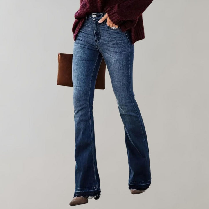 Edith | Dame Vinter Udsvingede Denimjeans - Freya Kobenhavn