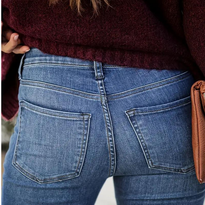 Edith | Dame Vinter Udsvingede Denimjeans - Freya Kobenhavn