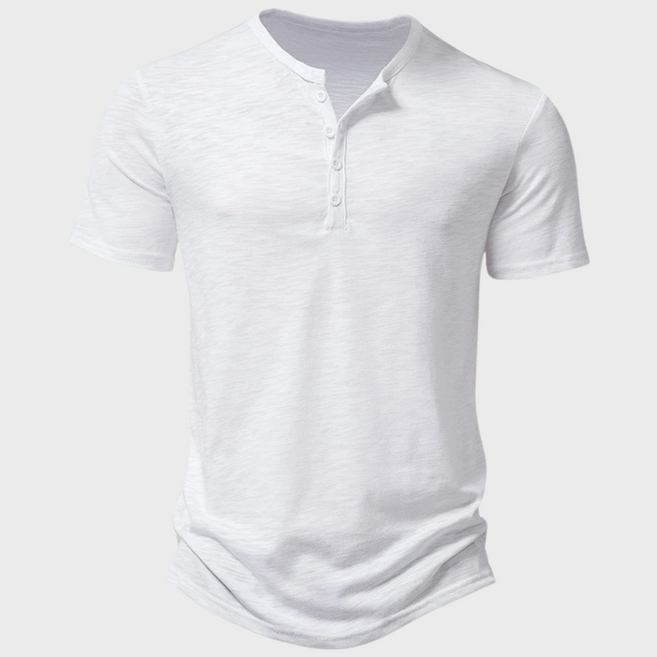 Gunnar | Casual Henley T-shirt med Knapper - Freya Kobenhavn