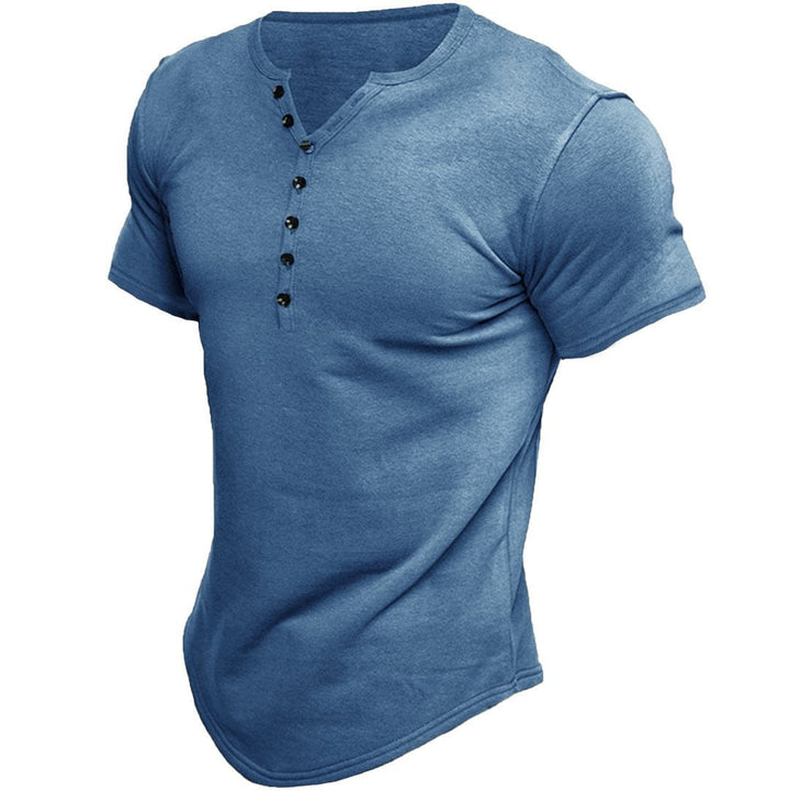 Baldur | Slim Fit T-shirt med Knapper - Freya Kobenhavn
