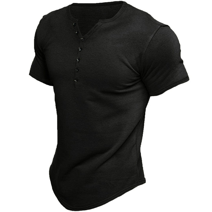 Baldur | Slim Fit T-shirt med Knapper - Freya Kobenhavn