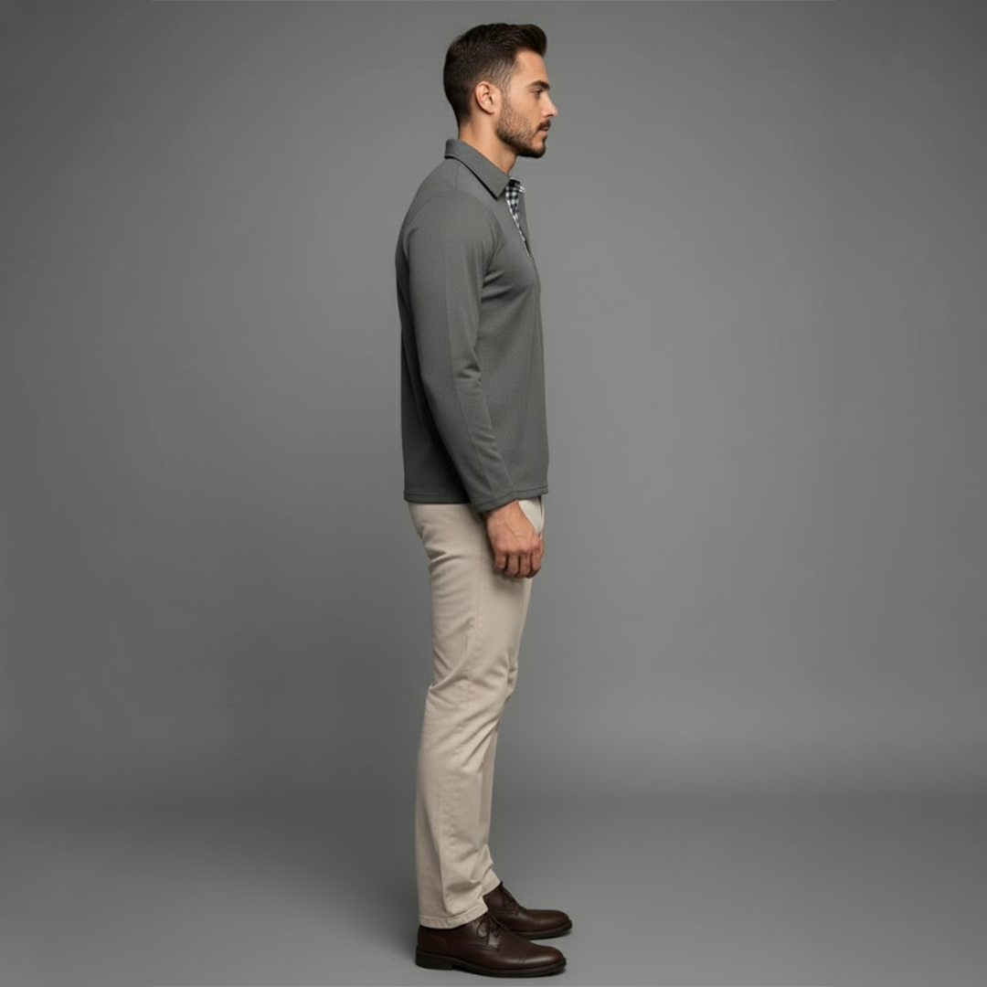 Ivan | Herres langærmede vinterpolo-shirt - Freya Kobenhavn