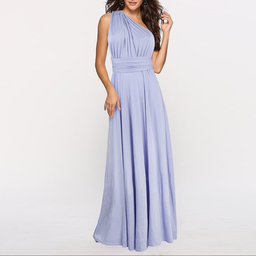 Monika | Dame Afslappet Én-Skulder Maxi Kjole - Freya Kobenhavn