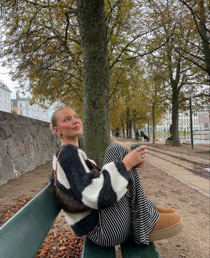 Alma | Dame Forårs Stribet Løs Bukser - Freya Kobenhavn