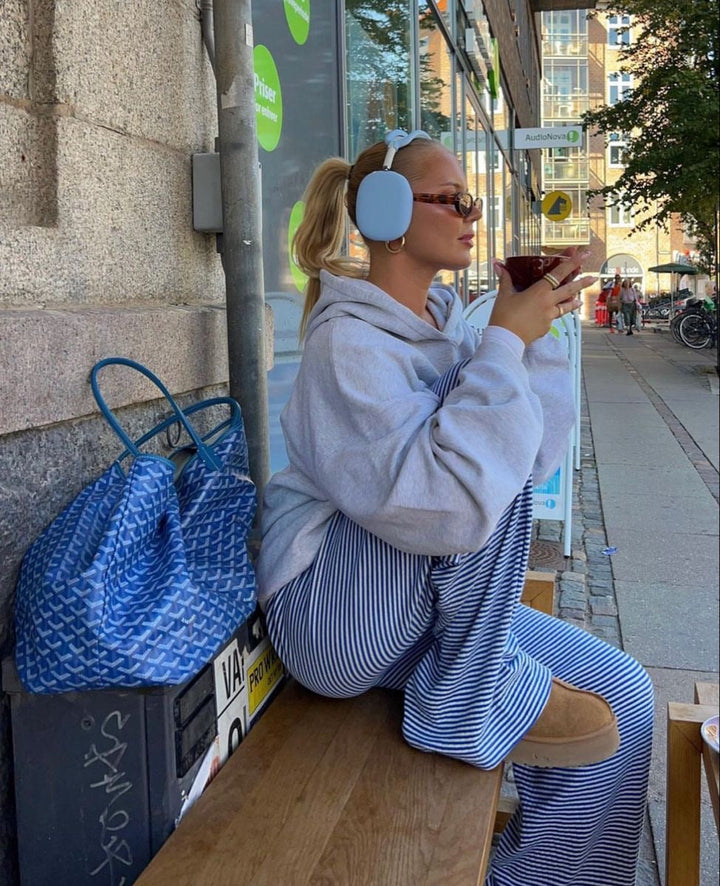 Alma | Dame Forårs Stribet Løs Bukser - Freya Kobenhavn