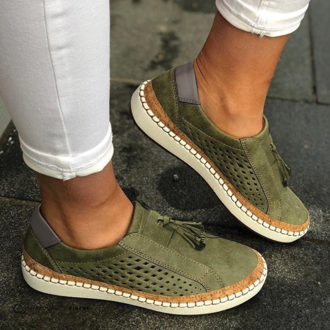Karen | Dame Slip-On Platform Gå Sko