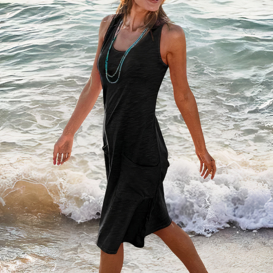 Henriette | Stilfuld Og Komfortabel Sommerkjole I Mellemlængde - Freya Kobenhavn