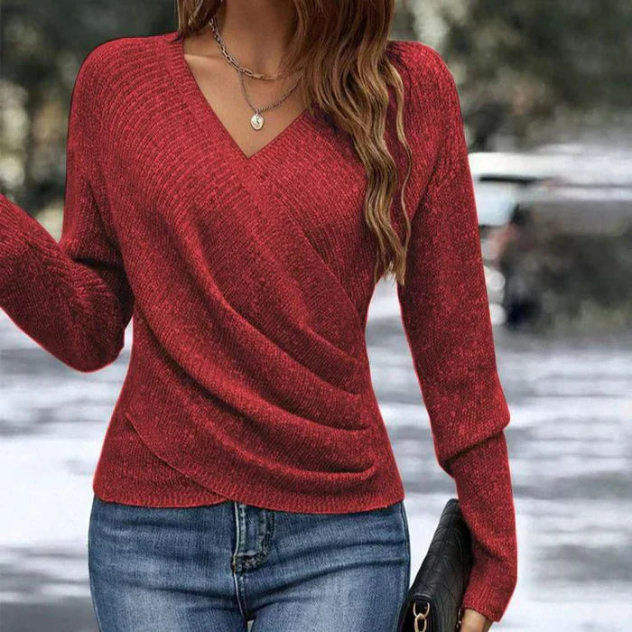 Camilla | Dame Forårs V-Hals Wrap Top - Freya Kobenhavn
