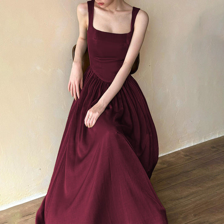 Celina | Kvinders Elegant Firkantet Hals Maxi Kjole - Freya Kobenhavn