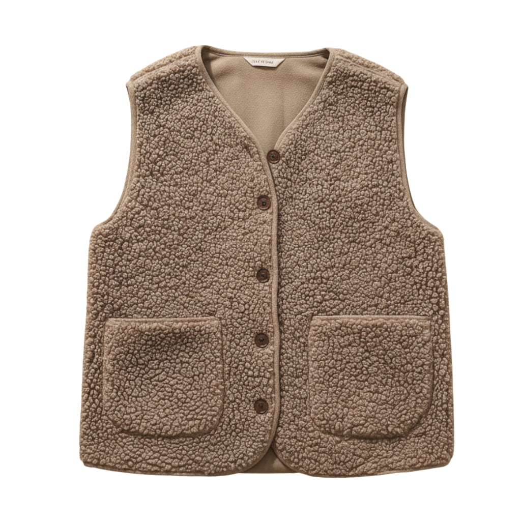 Berit | Chloe Dame Forårs Casual Varm Sherpa Vest