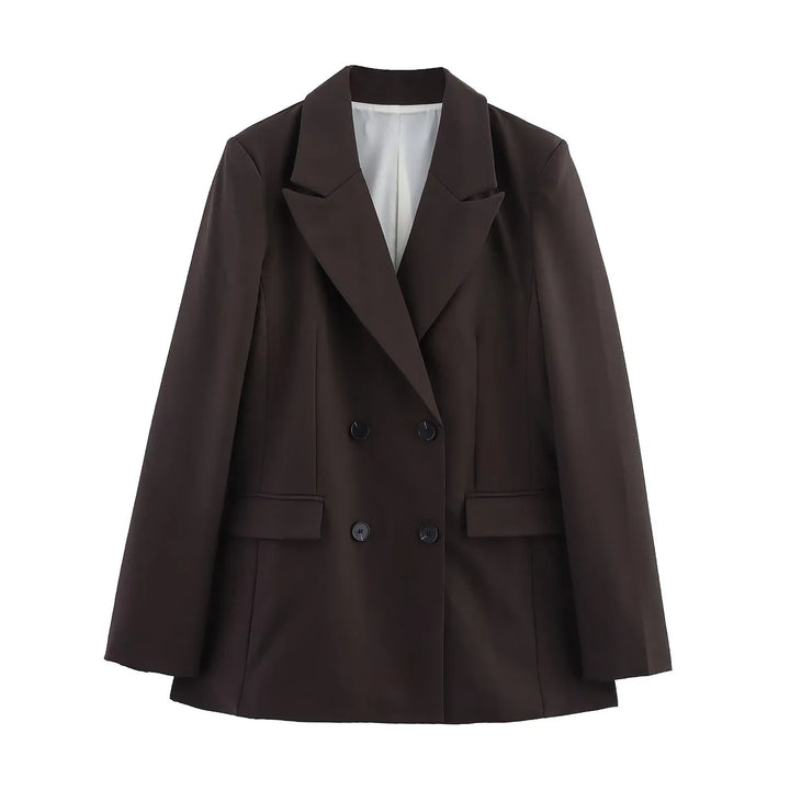 Nikoline | Elegant Formelt Sæt med Skræddersyet Lang Blazer til Dame - Freya Kobenhavn