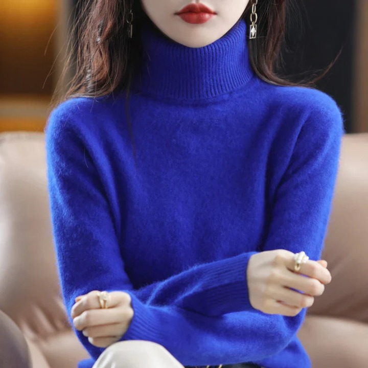 Grethe™ | Stilfuld Rullekrave Sweater - Freya Kobenhavn