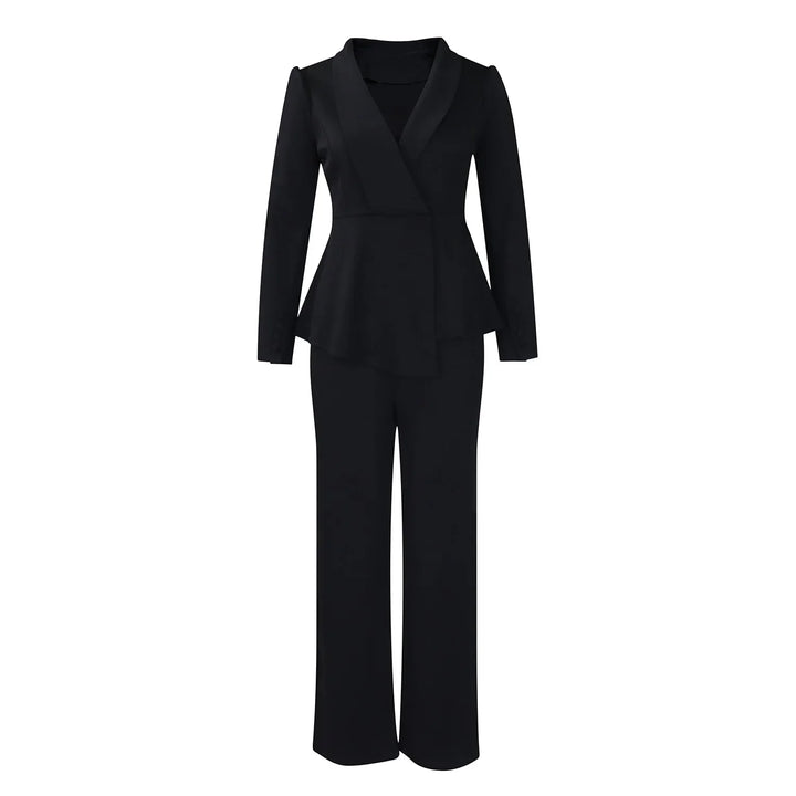 Ragna | Elegant Formelt Sæt med Skræddersyet Lang Blazer til Dame - Freya Kobenhavn