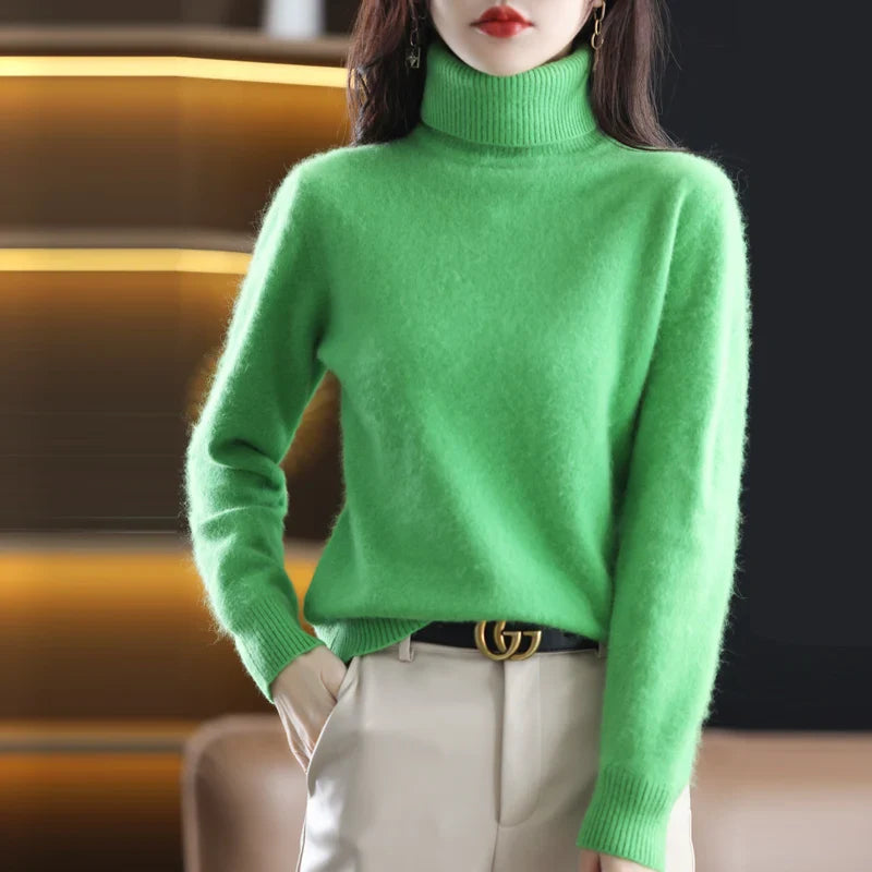 Grethe™ | Stilfuld Rullekrave Sweater - Freya Kobenhavn