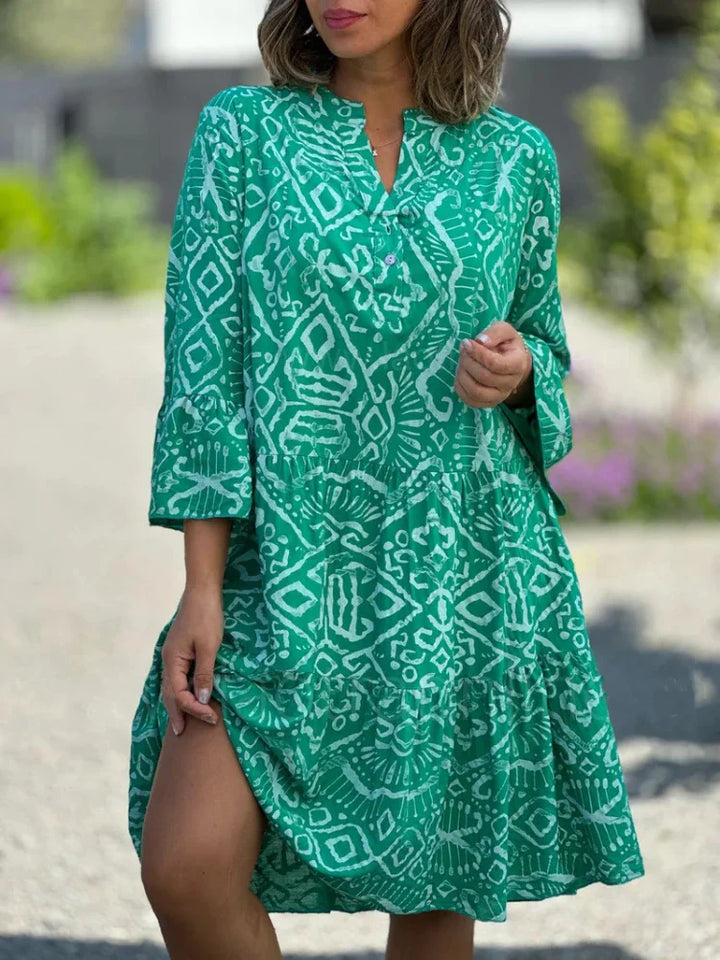 Kyara | Stilfuld Boho Print Tunika Kjole - Freya Kobenhavn