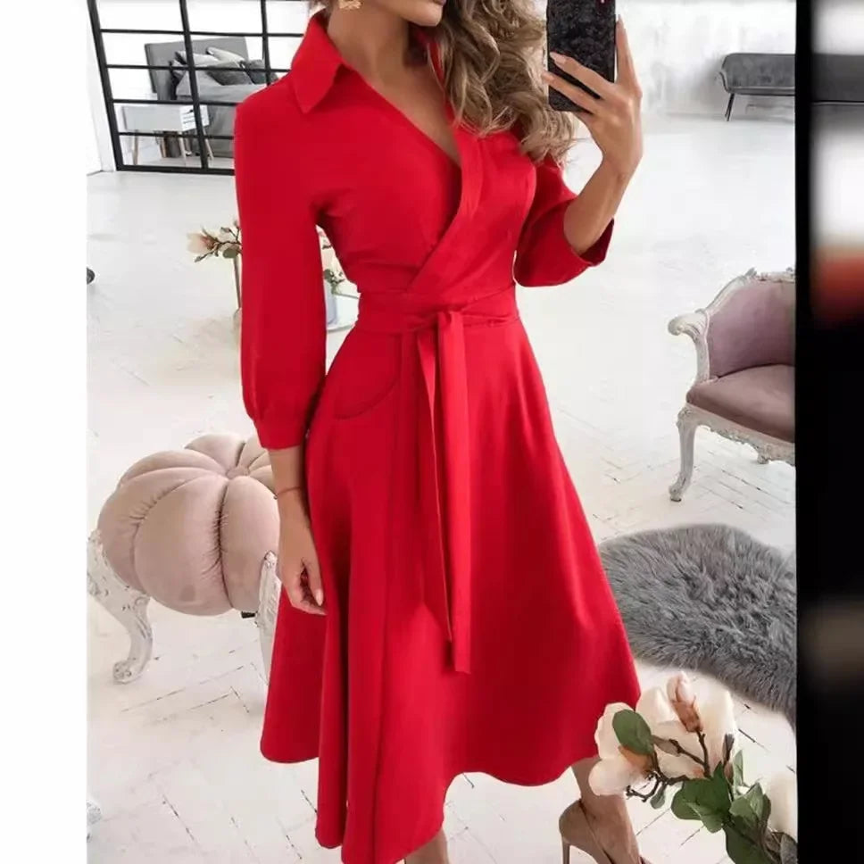 Milena | Stilfuld Sommerfugleprint Omslagskjole - Freya Kobenhavn