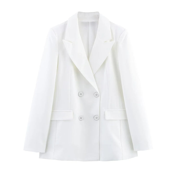 Nikoline | Elegant Formelt Sæt med Skræddersyet Lang Blazer til Dame - Freya Kobenhavn