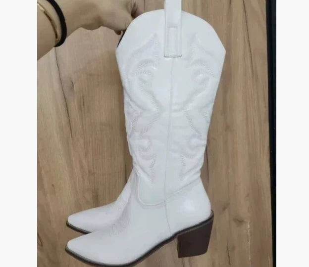 Katja | Dame Læder Knæhøje Støvler med Hæle - Freya Kobenhavn