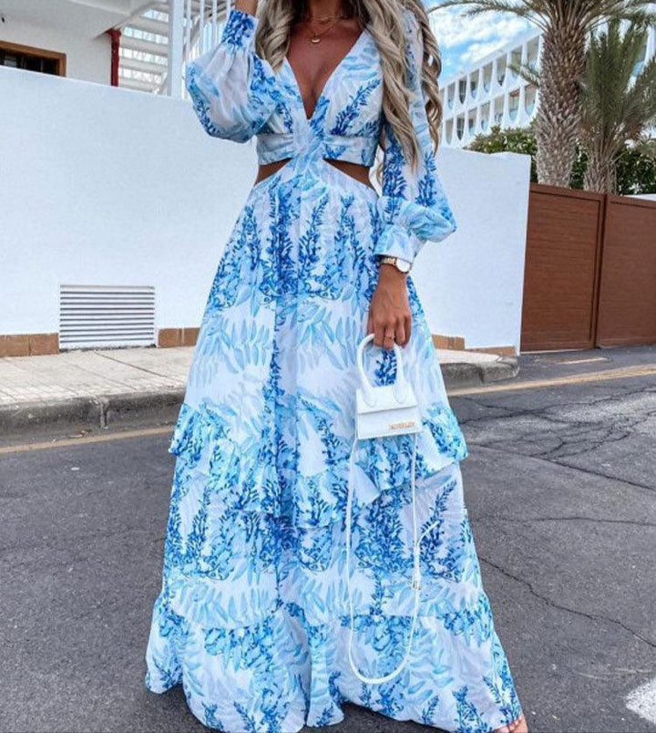 Salome | Dame Boheme Blomstret Udskåret Kjole - Freya Kobenhavn