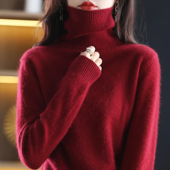 Grethe™ | Stilfuld Rullekrave Sweater - Freya Kobenhavn