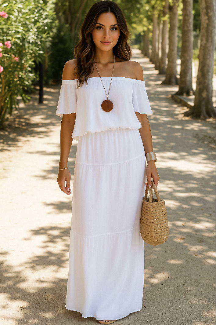 Alina | Stilfuld Off-Shoulder Sommerkjole - Freya Kobenhavn
