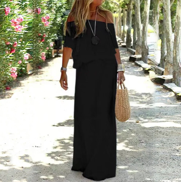 Alina | Stilfuld Off-Shoulder Sommerkjole - Freya Kobenhavn