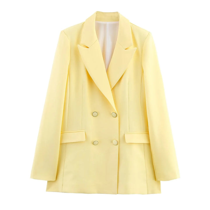 Nikoline | Elegant Formelt Sæt med Skræddersyet Lang Blazer til Dame - Freya Kobenhavn