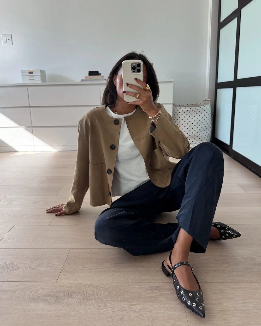 Karina | Kvinders Vinter Kort Casual Jakke med Knapper Foran - Freya Kobenhavn