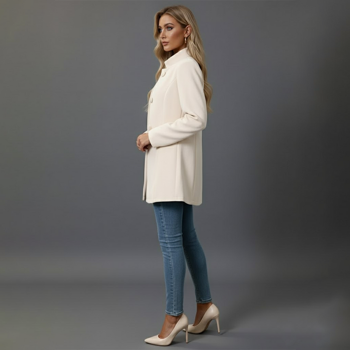 Hanna | Kvinders vinterfrakke med knapper - Freya Kobenhavn